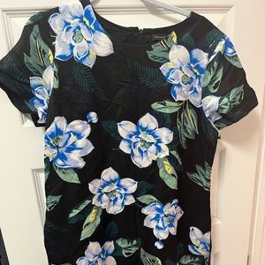 Banana republic linen sheath dress sz 14